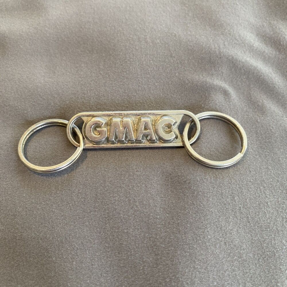 GMAC Metal Double-Sided Logo Keychain 3D "IF FOUND DROP IN MAILBOX" Back side